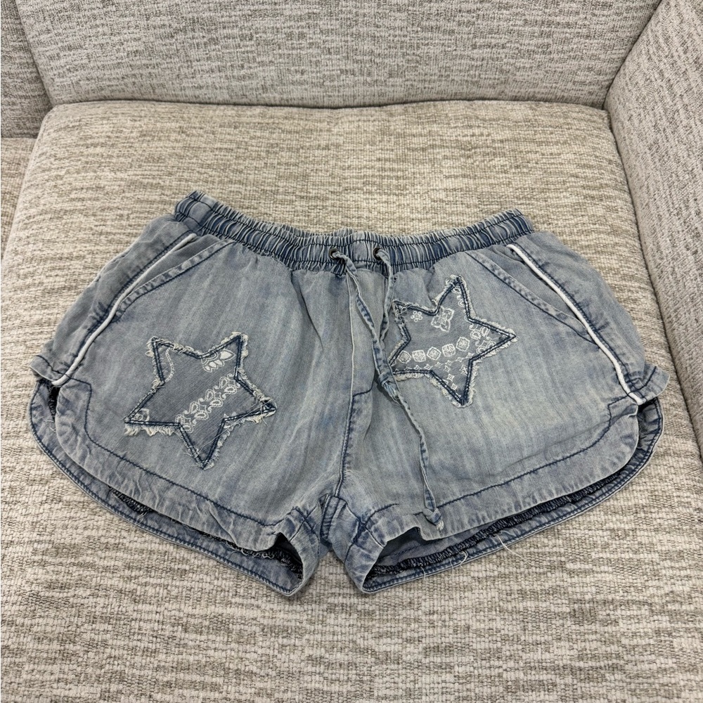 Vintage Havana Blue Star Jean Shorts